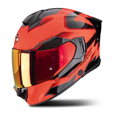 Helhjelm Scorpion EXO-530 Air Clip Rød/Svart S