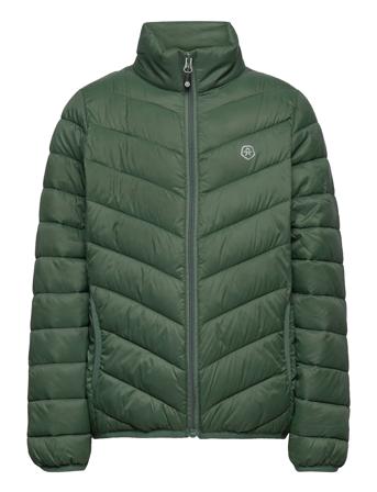 Jacket, Quilted, Packable Fôret Jakke Grønn Color Kids