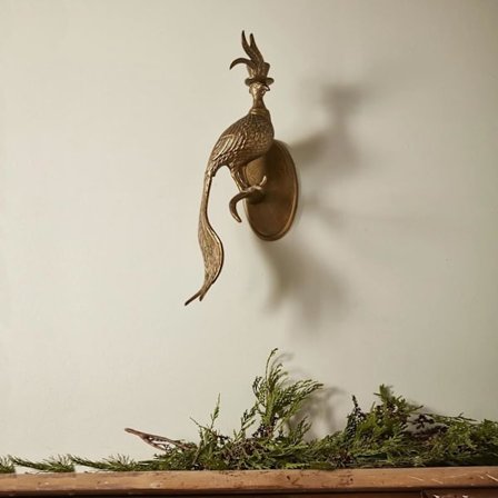 3D Vægdekoration Dyrehoved Vægkunst Hængende Skulpturer som Vægdekoration Bronze Resin Dekorationer til Hjemmet Fuglehoved