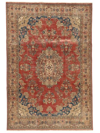 214X316 Tappeto Colored Vintage Moderno Marrone/Rosso Scuro (Lana, Persia/Iran) Carpetvista