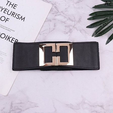 Vintage elastisk bred linning Belte kjole skjorte dekorasjon For