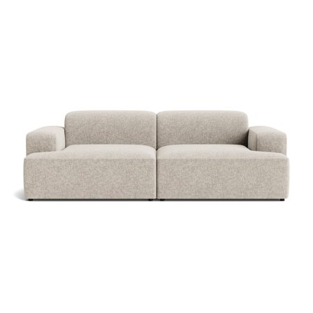 Madrid 3 personers flyder sofa - Genesis Grå/Beige - 238x101x75cm - Komfortabel Sofa, 3 personers sofa