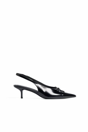 NA-KD Slingback-Pumps mit Schleife - Schuhe mit Absatz - Schwarz - EU 39