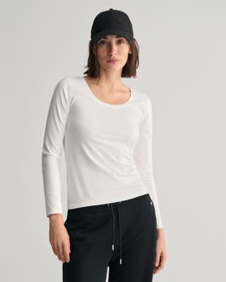 GANT - Longsleeve med scoop-neck - Dame - XS