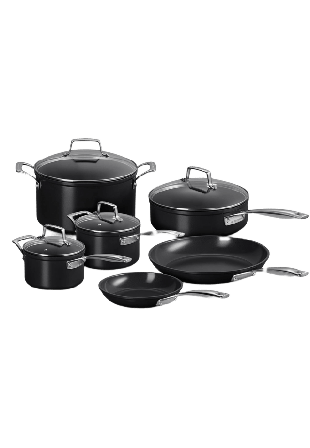 Le Creuset Essential Non-Stick Ceramic Set M/ 6 Delar Gjutjärnsgrytor Unisex Svart Multiple sizes