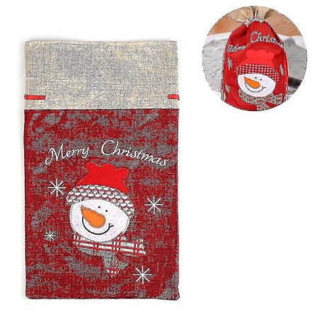 Julegavepose, Jute taske, Julegavepose, Gaveemballage til fyldning Bomuldsposer til slikgaver