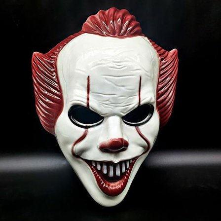 Halloween Masker Skrekk Klovne Mask PVC Cosplay Festrekvisitter Masqu