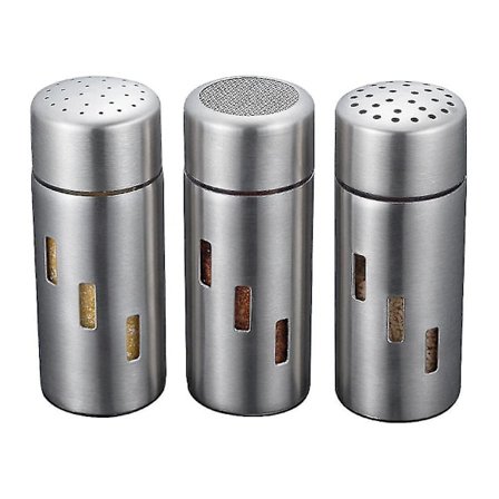 Tomme Krydderidunke, Genanvendelige Rysterflasker Med Låg Til Salt, Peber, Urter Og Pulver