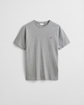 GANT - Klassisk t-skjorte i regular-fit til herre grey melange