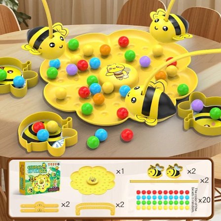 2025 Hot Nyt Lille Humlebi Brætspil Puslespil Fiskelegetøj Interaktiv Magnetisme Legetøj Til Børn Julegave Familiespil(FMY)