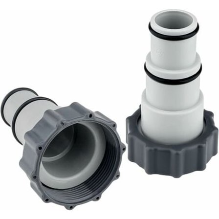 Pool Slange Adapter, 2 stk. Slange Adapter Pool Adapter A til 32-38mm Pool til Pumper Pool Tilbehør med Gevind, Tætningsring/NC/