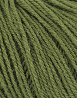 Garn Alpakka wool Natur Forest green