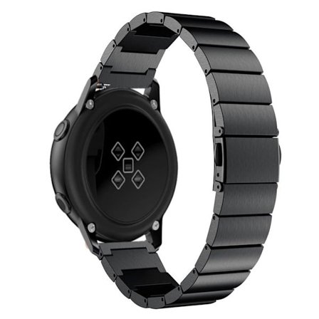 20 mm Samsung Galaxy Watch Active klockarmband i rostfritt stål - Svart