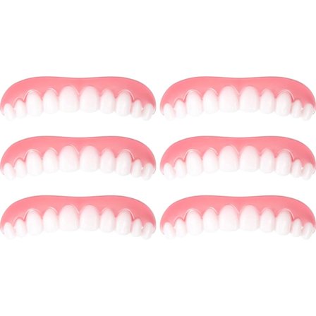 6 Instant Veneer Gebiss Behagelige Øvre Smil Tænder Hvid