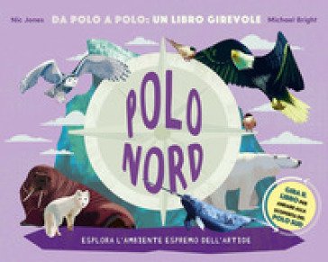 Polo Nord-Polo Sud. Da Polo a Polo: un libro girevole. Ediz. a colori NIC JONES