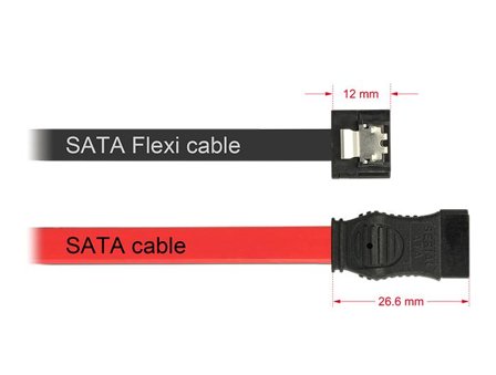 Delock FLEXI - SATA-kabel - 10 cm