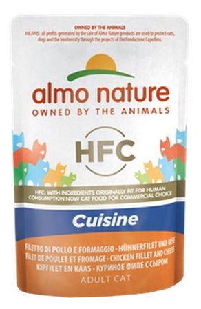Almo Nature HFC Cuisine Cibo Umido Filetto di Pollo E Formaggio