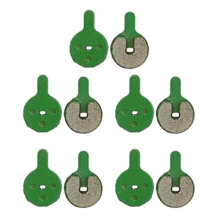 5 par bromsbelägg, lätta och tystgående, jämn bromsning, färgbeständiga, kompatibla med Kugoo G2 Pro elscooter.