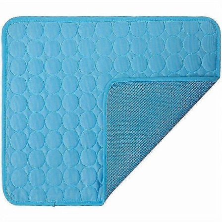 Selvkølende måtte til kæledyr - Åndbar køleplade til hunde til sommeren - Køletæppe for komfort og lindring Deep Blue XL