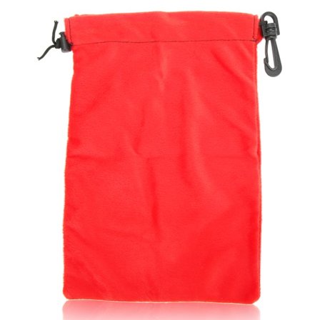 Snøresekk med dobbel snøring, støvtett, bærbar veske for utendørs camping, fjellklatring, reiser, rød