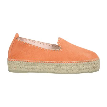 Manebí Slip-on suede espadrilles , Oranje , Dames , Maat: 37 EU
