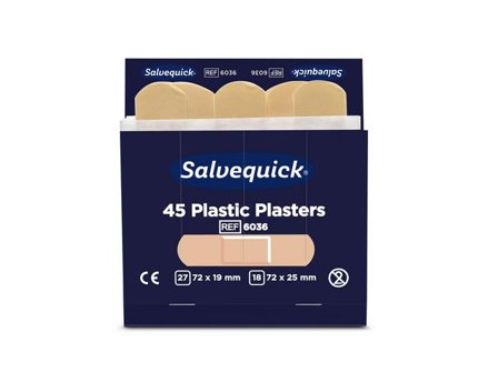 Salvequick Plåster refill plast 45/fp - Lyreco - Skyddsutrustning - Första Hjälpen - Förband och Refill