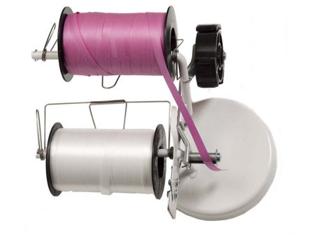 Bandhållare för presentband dubbel vit - Lyreco - Emballage och lagerutrustning - Presentinslagning - Presentband och Snören