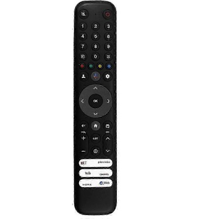 AURA Erstatning RC833 GUB1 Fjernbetjening Kompatibel med TCL QLED Smart TV 50 55 65 75C645 P745 C745 C845