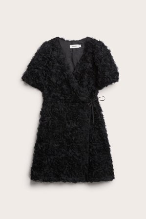 Kappahl | Omlottklänning med struktur | Svart