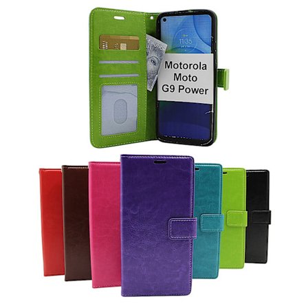 Crazy Horse Wallet Motorola Moto G9 Power