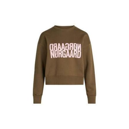 Mads Nørgaard Organic Sweatshirt Tilvina Desert Brun, Dame Sweatshirts