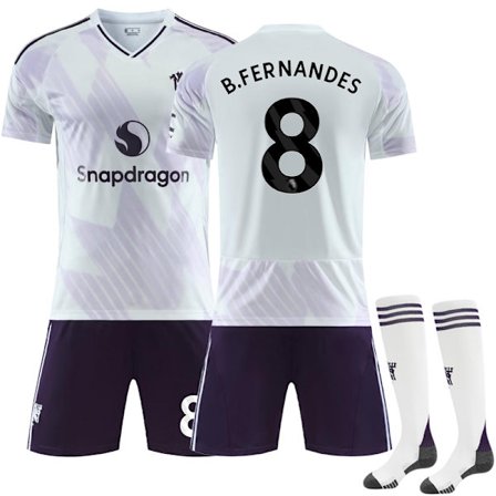 Manchester United vieraspaita lapsille/aikuisille 2025-2026 sukilla No.8 B.Fernandes