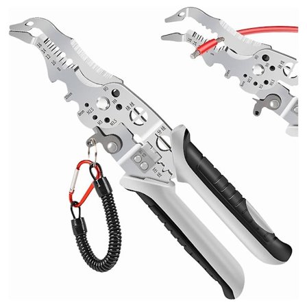 Multifunktionell trådavdragare Crimper Cable Cutter Tång, 10-i-1 Elektrisk Wire Stripper Tool, Wire Avisolering Elektrisk, B
