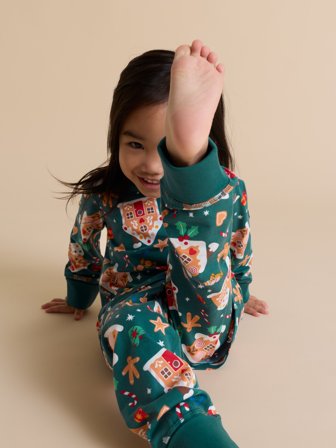 Polarn O. Pyret Pyjamas jul - 98|104 - barnkläder - green