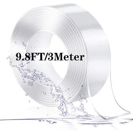 3 meter super dubbelsidig tejp, transparent nano-tejp, tvättbar