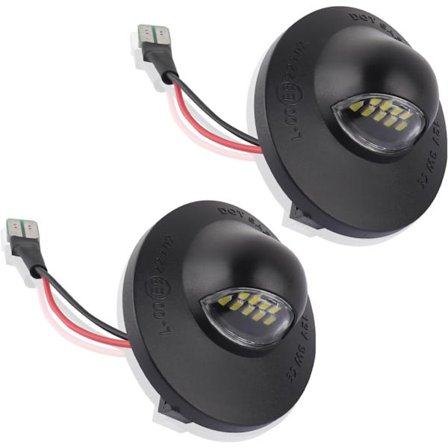 2PCS LED-nummerplåtsbelysning, ljusa skyltlampor för nummerplåt kompatibel med Ford F-150/250/350 Bronco Explorer Ranger, standard 6500K 