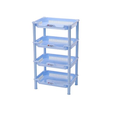 4-lags Ny PP Opvaskestativ Køkken Organizer Og Opbevaring Hvid Hulrum Badeværelse Brusebad Diverse Stativ S