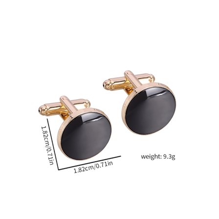 Manschettknappar för Män, 316L Rostfritt Stål Smoking Skjorta Manschettknappar Skjorta Tillbehör Unik Affärs Brudgummen Bröllop Svart Silver Guld 