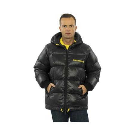 Dsquared2, Down Jackets Zwart, Heren, Maat:L