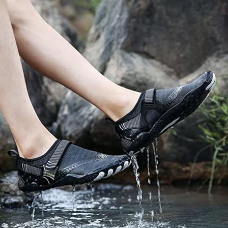 Män Kvinnor Snabbtorkande Vada Andas Utomhus Beach Sneakers Black 41