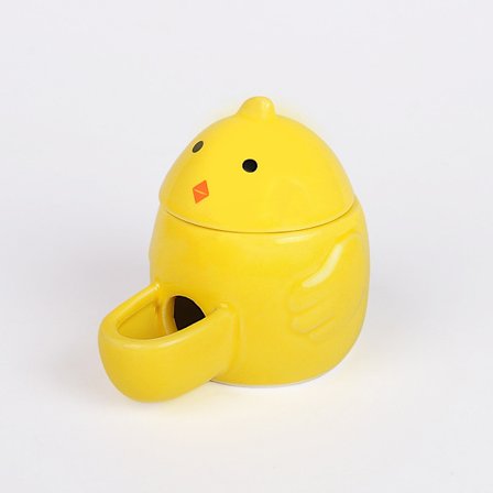 Liten keramikdispenser för vatten till smådjur, hamstermatskål, automatisk