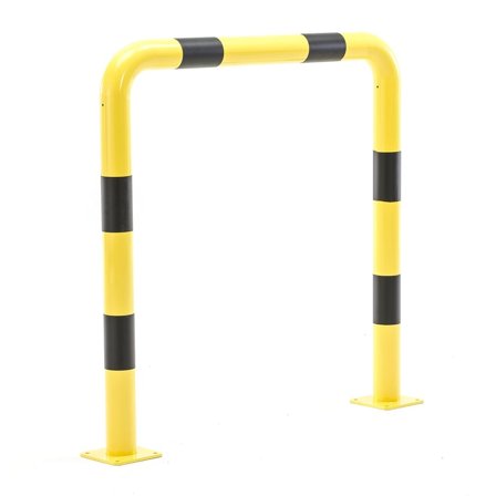 Påkørselsbeskytter, lige, Ø 89 mm, 1200x1200 mm