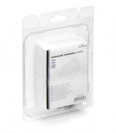 DURABLE DURACARD STANDARD - kort - 100 kort - 53.98 x 86.6 mm
