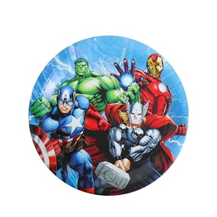 10 kpl Superhero Avengers Lautaset 7" Juhlatarvikkeet Syntymäpäiväkoristeet