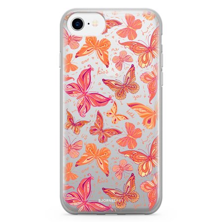Bjornberry Skal Hybrid iPhone 7 - Fjärilar