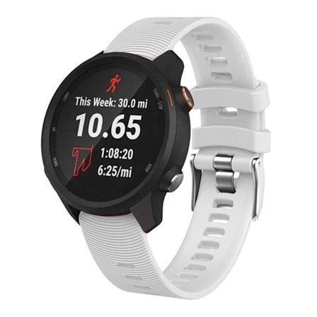 Garmin Forerunner 245 Klockarmband i Silikon - Vit