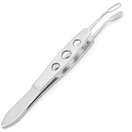 Premium rustfritt stål profesjonell Meibomian kjertel Expressor øyelokk massasje pinsett for D