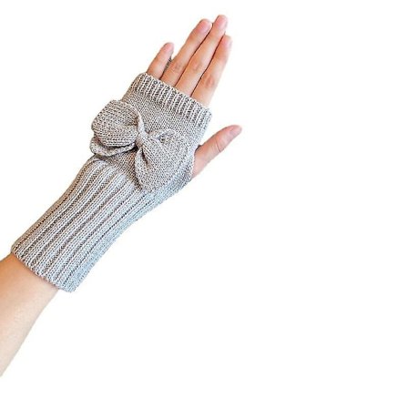 Damer Fingerløse Bånd-Knyttede Handsker Håndleds Fingerløse Handsker Med Kashmir Varme Handsker, Strækbar Strikket Lang Termisk Fingerløs Handsker Til