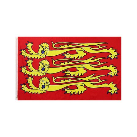 3x5 fot Tre Løver Richard Løvehjerte Engelsk Korsfarer Flagg Middelalder Dekor Flagg