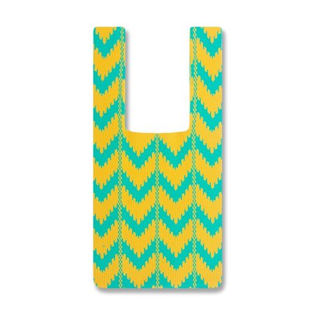 Skuldertaske Strik Håndtaske GUL